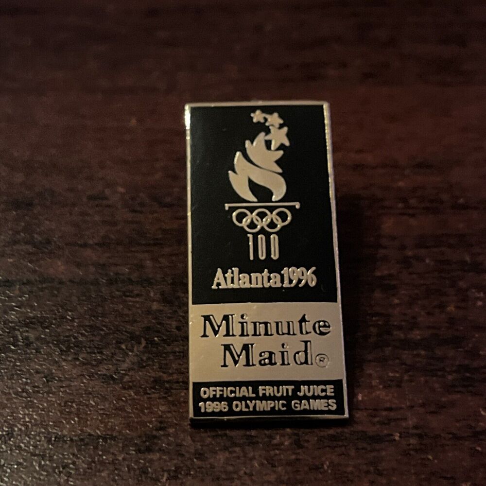 1996 Atlanta Olympics Minute Maid Official Fruit Juice Lapel Hat Pin